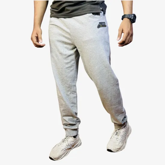 Men's Light Grey Jogger Track Pants | Premium Sports & Casual Wear